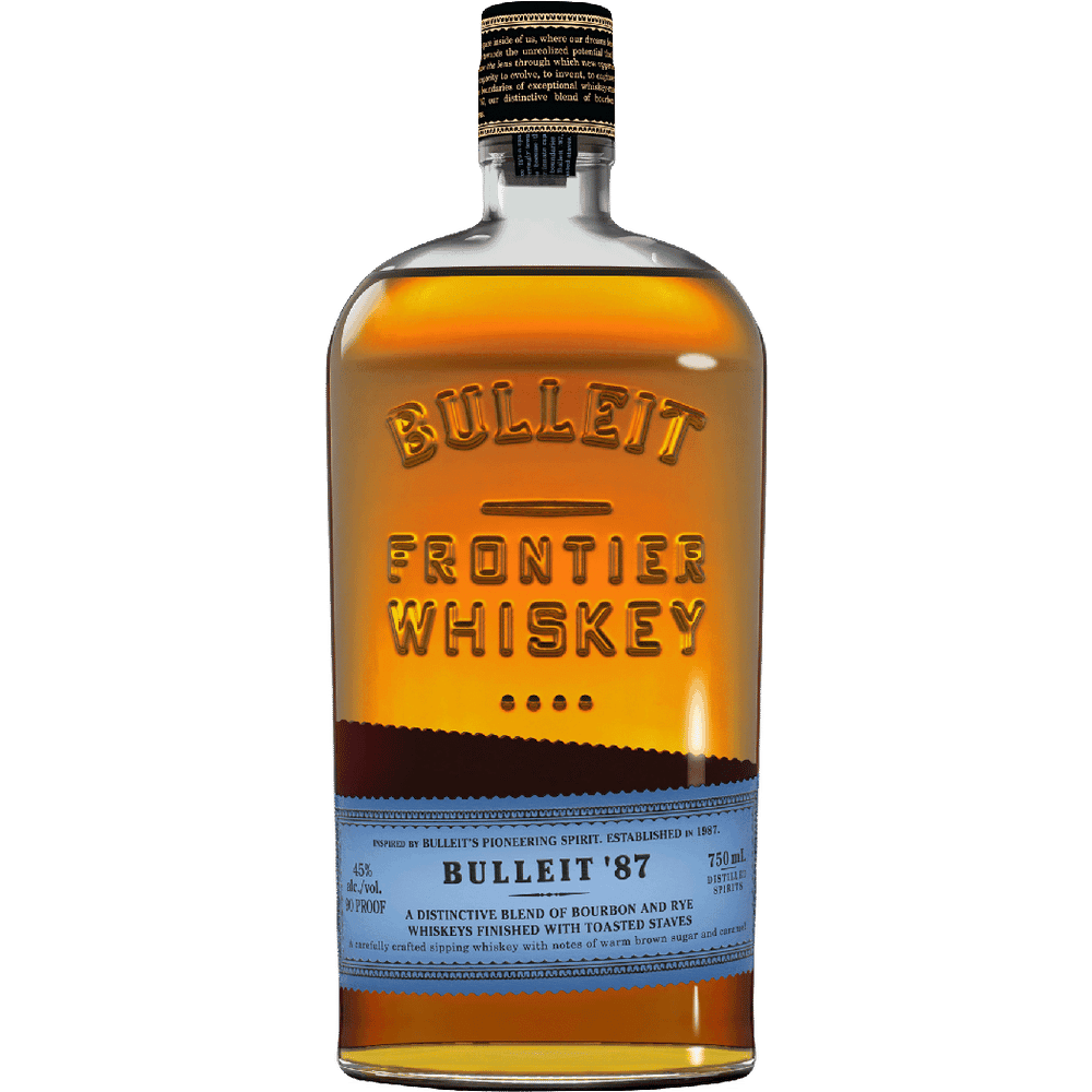  BULLEIT 87 TOASTED STAVES BOURBON 750ML