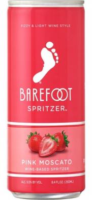 Barefoot - Pink Moscato Spritzer (4 pack 250ml cans) (4 pack 250ml cans)