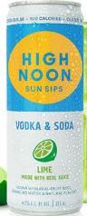 High Noon Sun Sips - Lime Vodka & Soda (4 pack 375ml)