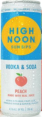 High Noon Sun Sips - Peach Vodka & Soda (4 pack 375ml) (4 pack 375ml)