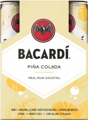Bacardi Pina Colada Cans 355ml (4 pack 355ml cans) (4 pack 355ml cans)