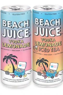 Beach Juice Lemonade 4 Pack 355ml (4 pack 355ml cans) (4 pack 355ml cans)