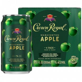 Crown Royal Cans Apple 4 Pack (4 pack cans) (4 pack cans)