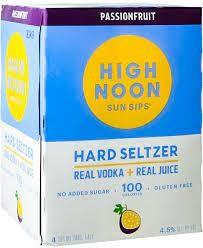 High Noon Passion Fruit 375ml (4 pack 375ml) (4 pack 375ml)