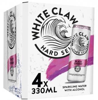 White Claw - Black Cherry 4 Pack Cans (200ml cans) (200ml cans)